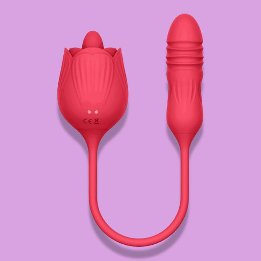 Vibrador vaginal y clitorial Rosa dual